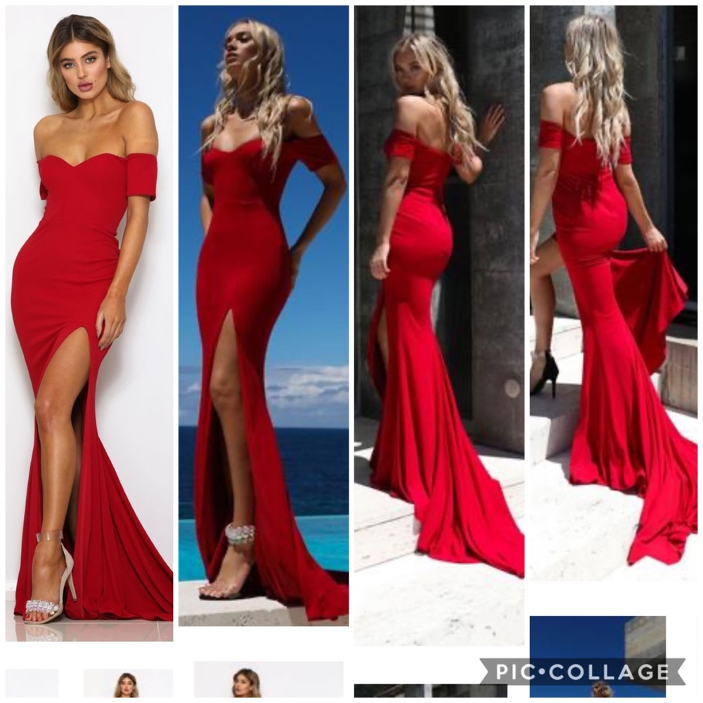 Stunning red gown